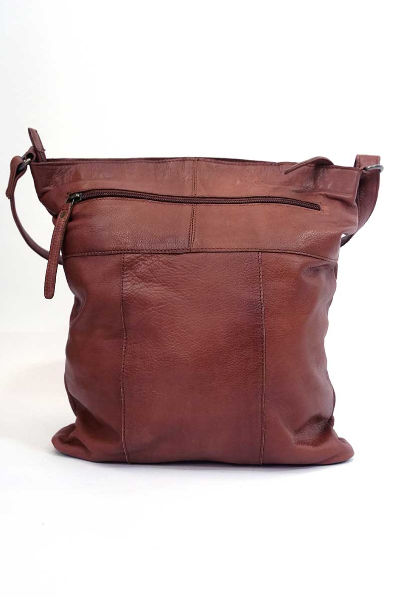 back of the Rugged Hide Ladies Leather Bag - Emily Brown